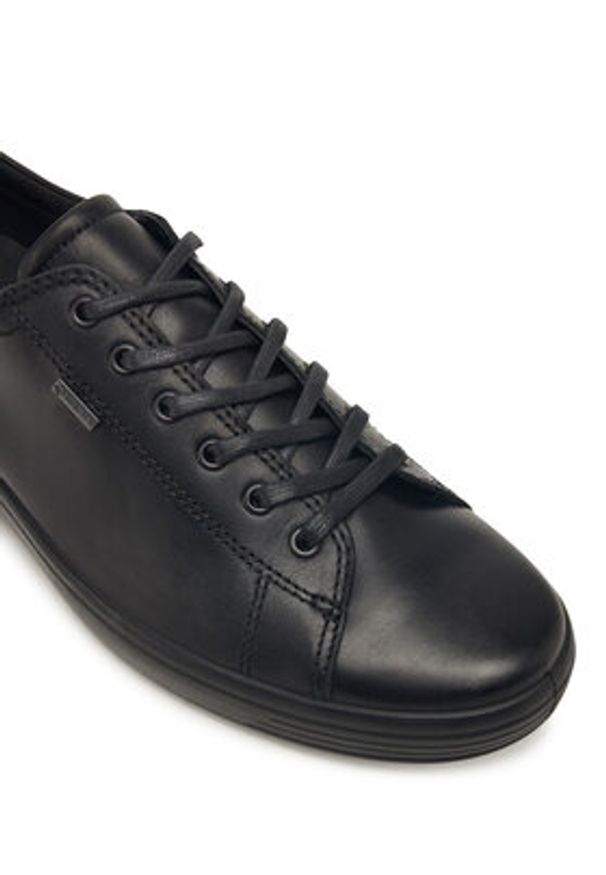 ecco - ECCO Sneakersy Soft 7 43036421001 Czarny. Kolor: czarny. Materiał: skóra