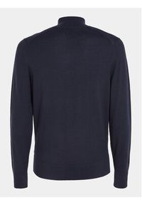 Calvin Klein Sweter Superior K10K110424 Granatowy Regular Fit. Kolor: niebieski. Materiał: wełna #7