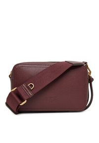 Pinko - PINKO Torebka Carrie Camera Bag Classic PE 25 PLTT 104336 A29Q Bordowy. Kolor: czerwony. Materiał: skórzane