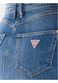 Guess Spódnica jeansowa W3YD0E D4H77 Niebieski Slim Fit. Kolor: niebieski. Materiał: jeans, bawełna