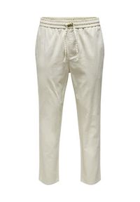 Only & Sons Spodnie materiałowe 22024966 Szary Tapered Fit. Kolor: szary. Materiał: bawełna #5