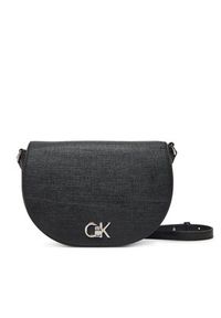 Calvin Klein Torebka Ck Hw Crossbody Saddle Bag_Tex K60K613233 Czarny. Kolor: czarny. Materiał: skórzane #2