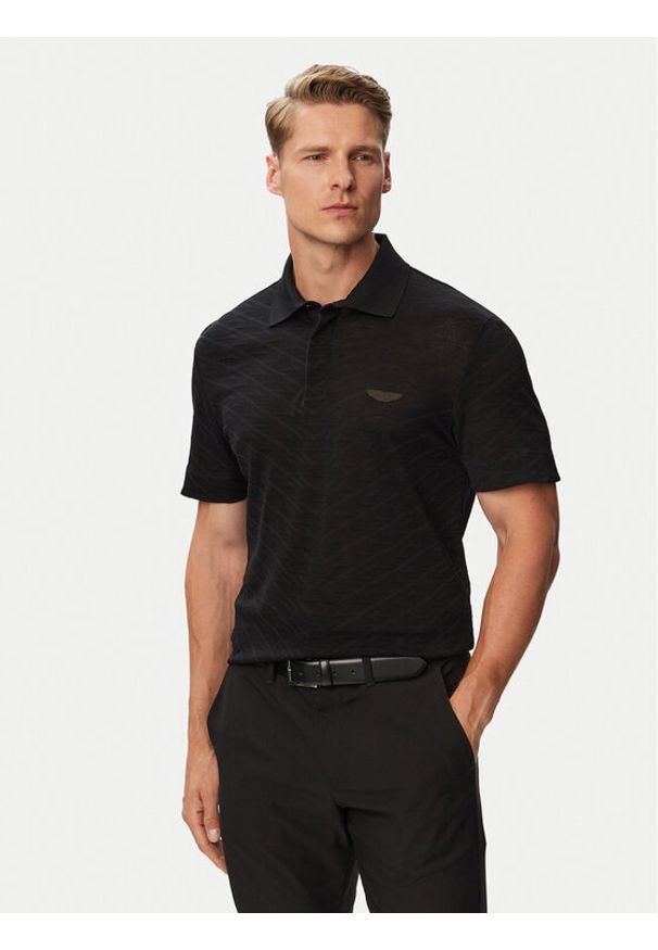 BOSS Polo C-Prout 180_AM 50565174 Czarny Regular Fit. Typ kołnierza: polo. Kolor: czarny. Materiał: bawełna
