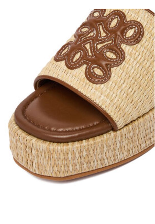 Nine West Klapki EO-259-8201 Beżowy. Kolor: beżowy. Materiał: syntetyk