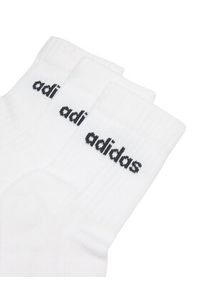 Adidas - adidas Skarpety długie HT3455 3-PACK Biały. Kolor: biały. Materiał: bawełna #3