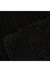 PaMaMi - Zimowa czapka, uszatka męska - Czarny. Kolor: czarny. Materiał: akryl. Sezon: zima #2