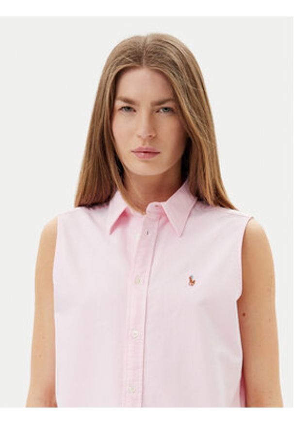 Polo Ralph Lauren Koszula 211968896003 Różowy Classic Fit. Typ kołnierza: polo. Kolor: różowy. Materiał: bawełna