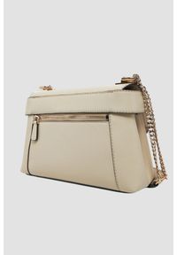 Guess - GUESS Taupe damska torebka Anadela. Kolor: beżowy. Materiał: skórzane