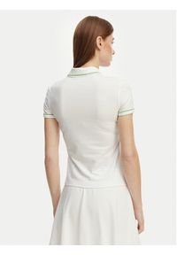 Lacoste Polo DF5284 Biały Slim Fit. Typ kołnierza: polo. Kolor: biały. Materiał: bawełna #4