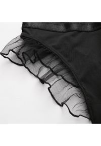 Intica - Body z siateczką regulowane ramiączka eleganckie Averyl. Kolor: czerwony. Materiał: tkanina, materiał #6