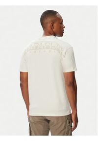 Napapijri T-Shirt Yourte NP0A8AU2 Kremowy Relaxed Fit. Kolor: kremowy. Materiał: bawełna #2