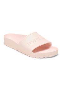 Klapki damskie Birkenstock Barbados Eva. Kolor: różowy. Materiał: materiał, syntetyk