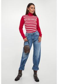 Liu Jo - Golf damski w paski LIU JO. Typ kołnierza: golf. Wzór: paski #4