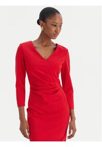 Rinascimento Sukienka koktajlowa CFC0126655003 Czerwony Slim Fit. Kolor: czerwony. Materiał: syntetyk. Styl: wizytowy #5