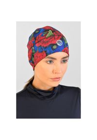 NESSI SPORTSWEAR - Czapka krótka ocieplana do biegania Unisex Nessi Sportswear. Kolor: fioletowy. Styl: sportowy #1