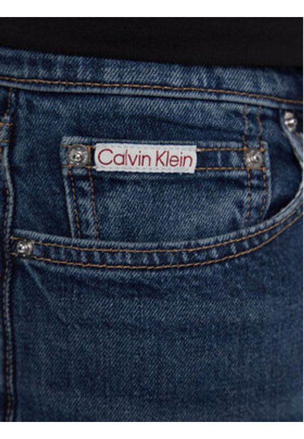 Calvin Klein Jeans Jeansy LV04LB782G Niebieski Straight Fit. Kolor: niebieski