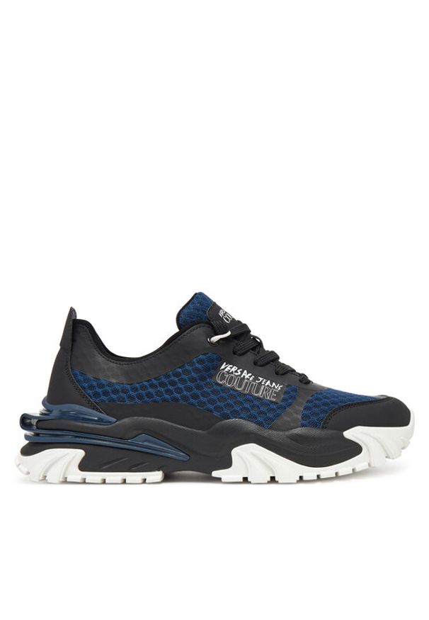 Versace Jeans Couture Sneakersy 78YA3SIB Czarny. Kolor: czarny. Materiał: skóra