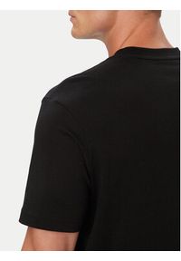 BOSS T-Shirt Structure Logo 50566883 Czarny Regular Fit. Kolor: czarny. Materiał: bawełna #2