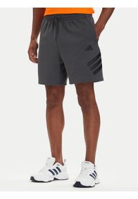 Adidas - adidas Szorty sportowe Future Icons 3-Stripes KD5241 Szary Regular Fit. Kolor: szary. Materiał: bawełna. Styl: sportowy #1
