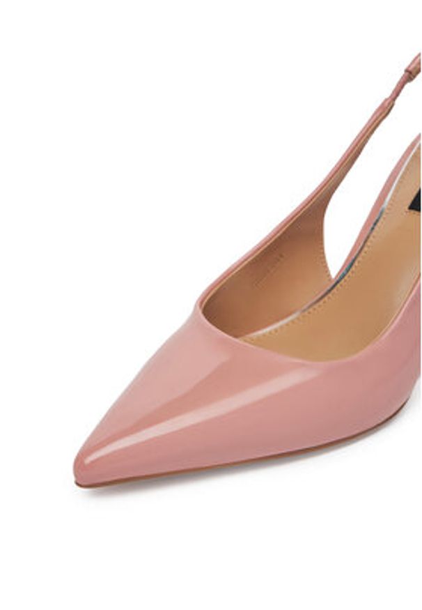 Nine West Sandały SX005-01 Różowy. Kolor: różowy. Materiał: skóra