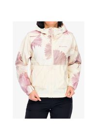 columbia - Kurtka wiatrówka damska Columbia Spire Valley Printed Windbreaker. Kolor: beżowy