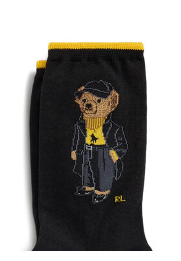 Polo Ralph Lauren Skarpety długie 455982951001 Czarny. Kolor: czarny. Materiał: bawełna