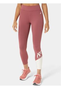 Asics Legginsy Tiger 7/8 Tight 2032C513 Czerwony Ahletic Fit. Kolor: czerwony. Materiał: syntetyk