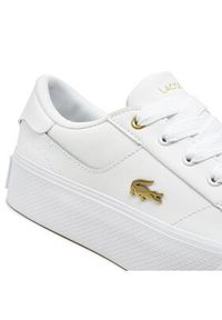 Lacoste Sneakersy 747CFA0005 Biały. Kolor: biały. Materiał: skóra #5