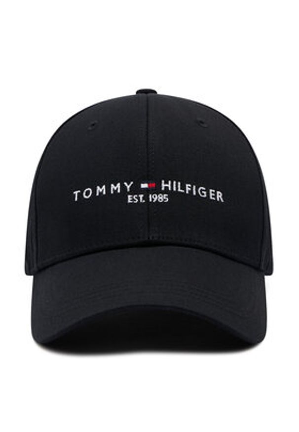 TOMMY HILFIGER - Tommy Hilfiger Czapka z daszkiem Th Established Cap AM0AM07352 Czarny. Kolor: czarny. Materiał: materiał
