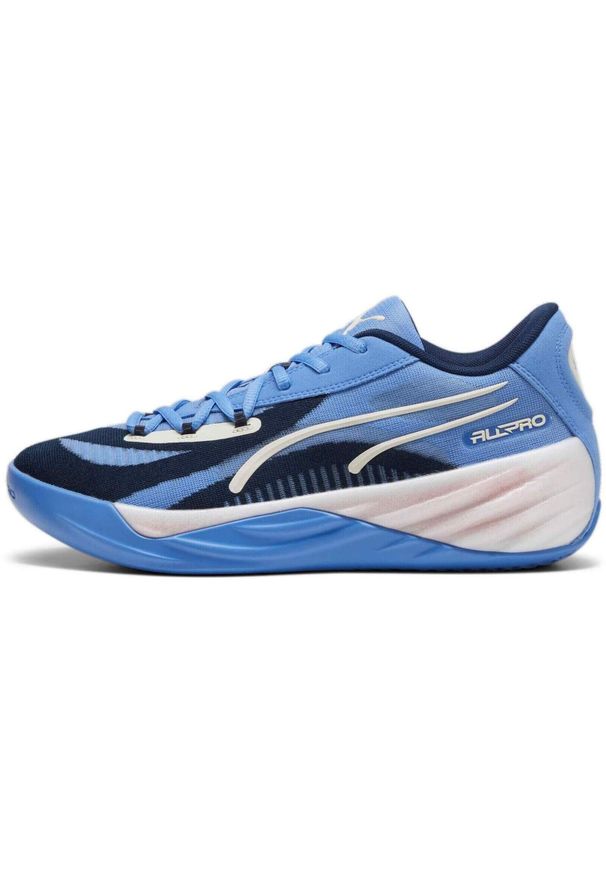 Buty Puma All Pro Nitro, Dla obu płci. Kolor: niebieski. Materiał: materiał. Sport: koszykówka