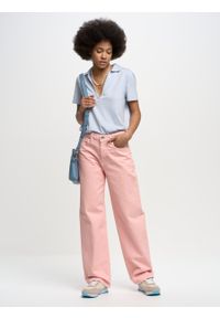 Big-Star - Spodnie jeans damskie różowe Meg 601. Kolor: różowy. Wzór: paski. Sezon: wiosna, lato #7
