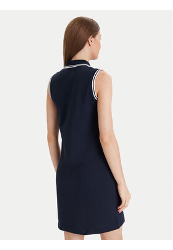 Guess Sukienka codzienna V5GK04 KCOK1 Granatowy Regular Fit. Okazja: na co dzień. Kolor: niebieski. Materiał: bawełna. Typ sukienki: proste. Styl: casual