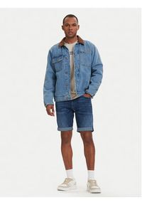 G-Star RAW - G-Star Raw Szorty jeansowe 3301 D10481-C051 Niebieski Slim Fit. Kolor: niebieski. Materiał: bawełna #4