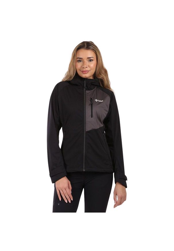 Damska kurtka softshell Kilpi BELTRA-W. Kolor: czarny. Materiał: softshell