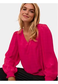 Kaffe Bluzka Lissa 10508186 Różowy Regular Fit. Kolor: różowy. Materiał: syntetyk, wiskoza #6