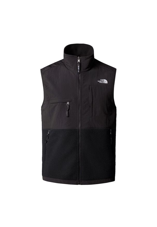 Bezrękawnik męski The North Face Retro Denali 0A88XJJK31 - czarne. Okazja: na co dzień. Kolor: czarny. Materiał: poliester, polar. Długość rękawa: bez rękawów. Wzór: aplikacja. Sezon: jesień. Styl: retro. Sport: wspinaczka