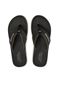 TOMMY HILFIGER - Tommy Hilfiger Japonki Padded Comfort Hilfiger B Sandal FM0FM05440 Czarny. Kolor: czarny. Materiał: skóra