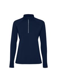 ROLY - Bluza Z Długim Rękawem Dla Pań I Panów Estambul Quarter Zip. Kolor: niebieski. Długość rękawa: długi rękaw. Długość: długie