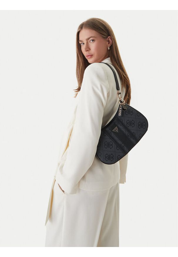 Guess Torebka 181154 Czarny. Kolor: szary. Materiał: skórzane