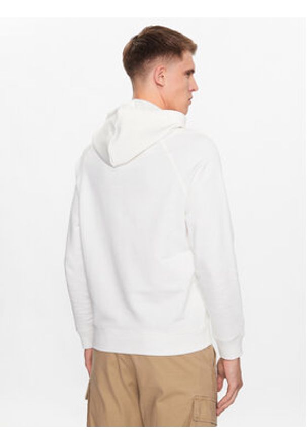 Pepe Jeans Bluza Meier Hoodie PM582482 Biały Regular Fit. Kolor: biały. Materiał: bawełna