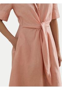 Lauren Ralph Lauren - LAUREN RALPH LAUREN Sukienka koszulowa 200905667023 Różowy Regular Fit. Kolor: różowy. Materiał: len. Typ sukienki: koszulowe #5