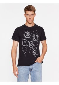 Guess T-Shirt M3BI42 K8FQ4 Czarny Regular Fit. Kolor: czarny. Materiał: bawełna