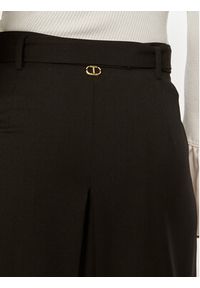 TwinSet - TWINSET Kuloty 242TP2162 Czarny Loose Fit. Kolor: czarny. Materiał: syntetyk #4