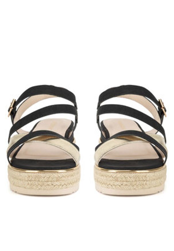 Jenny - JENNY Espadryle LB-P1092-YLD Czarny. Kolor: czarny. Materiał: materiał