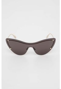 Alexander McQueen okulary przeciwsłoneczne AM0413S damskie kolor złoty. Kolor: złoty #5