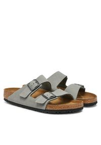 Birkenstock Klapki Arizona Lenb 1020752 Szary. Kolor: szary. Materiał: skóra, nubuk #3