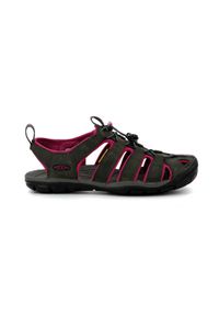 keen - Buty do chodzenia damskie Keen Clearwater Leather Cnx. Zapięcie: rzepy. Kolor: żółty, niebieski, wielokolorowy. Materiał: materiał, skóra, tkanina, syntetyk. Sport: turystyka piesza