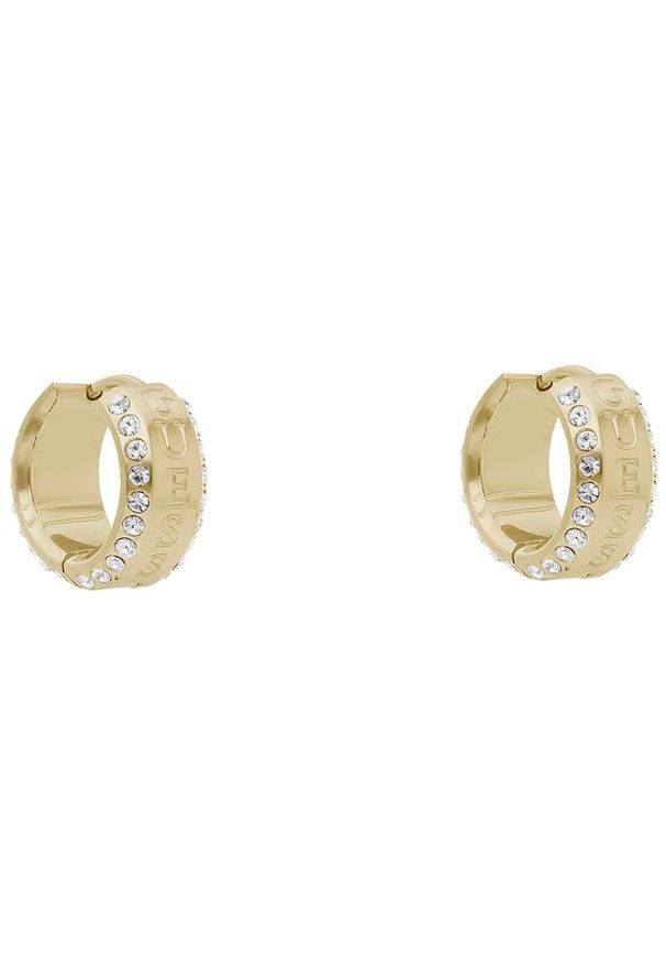 Guess Kolczyki Just Guess JUBE03 112JW Żółte złocenie. Kolor: żółty