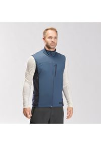SIMOND - Kamizelka softshell trekkingowa męska Forclaz MT500 Wind. Kolor: niebieski. Materiał: softshell. Sport: turystyka piesza