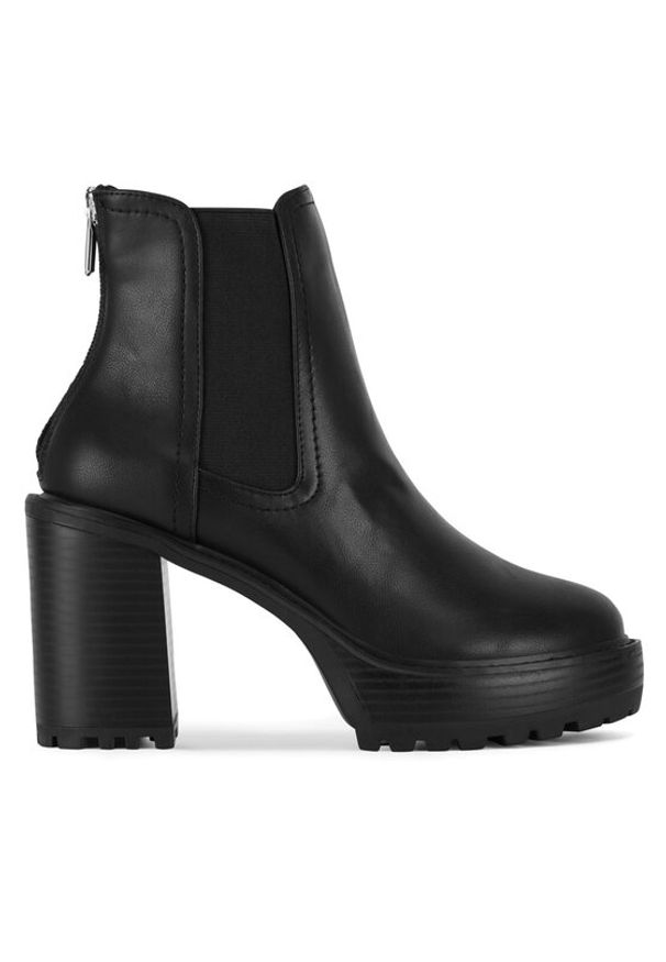 Nine West Botki WFA3374-1 Czarny. Kolor: czarny. Materiał: materiał